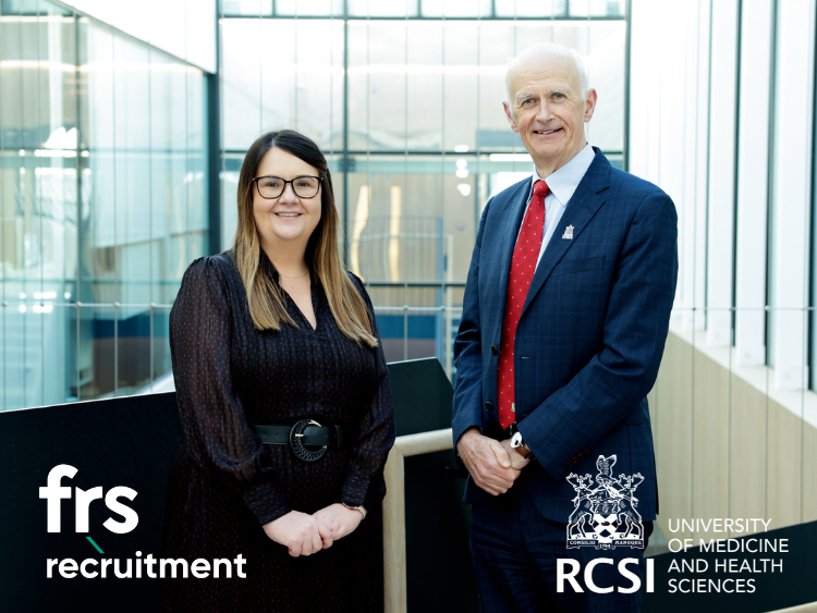 FRS Recruitment General Manager, Lynne McCormack & Vice-Chancellor, RCSI, Professor Cathal Kelly